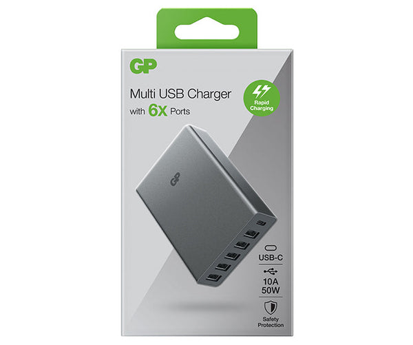 Multi-Charger U601 6-ports USB-A & USB-C
