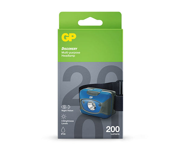 GP DISCOVERY Everyday Multi-purpose Headlamp CH45 (White/Red LED Light)