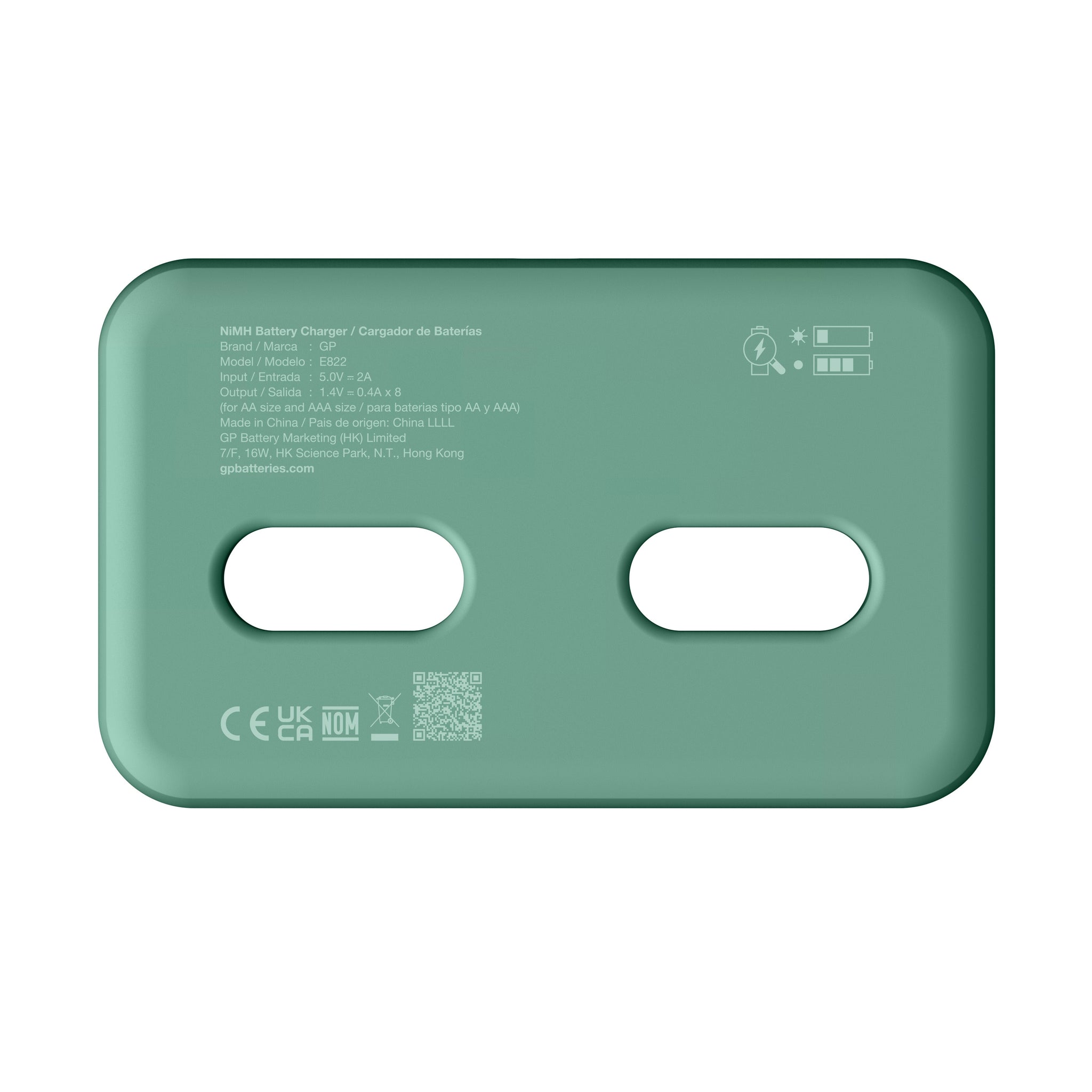 GP Charge & Save 8-slot E822 NiMH Battery Charger