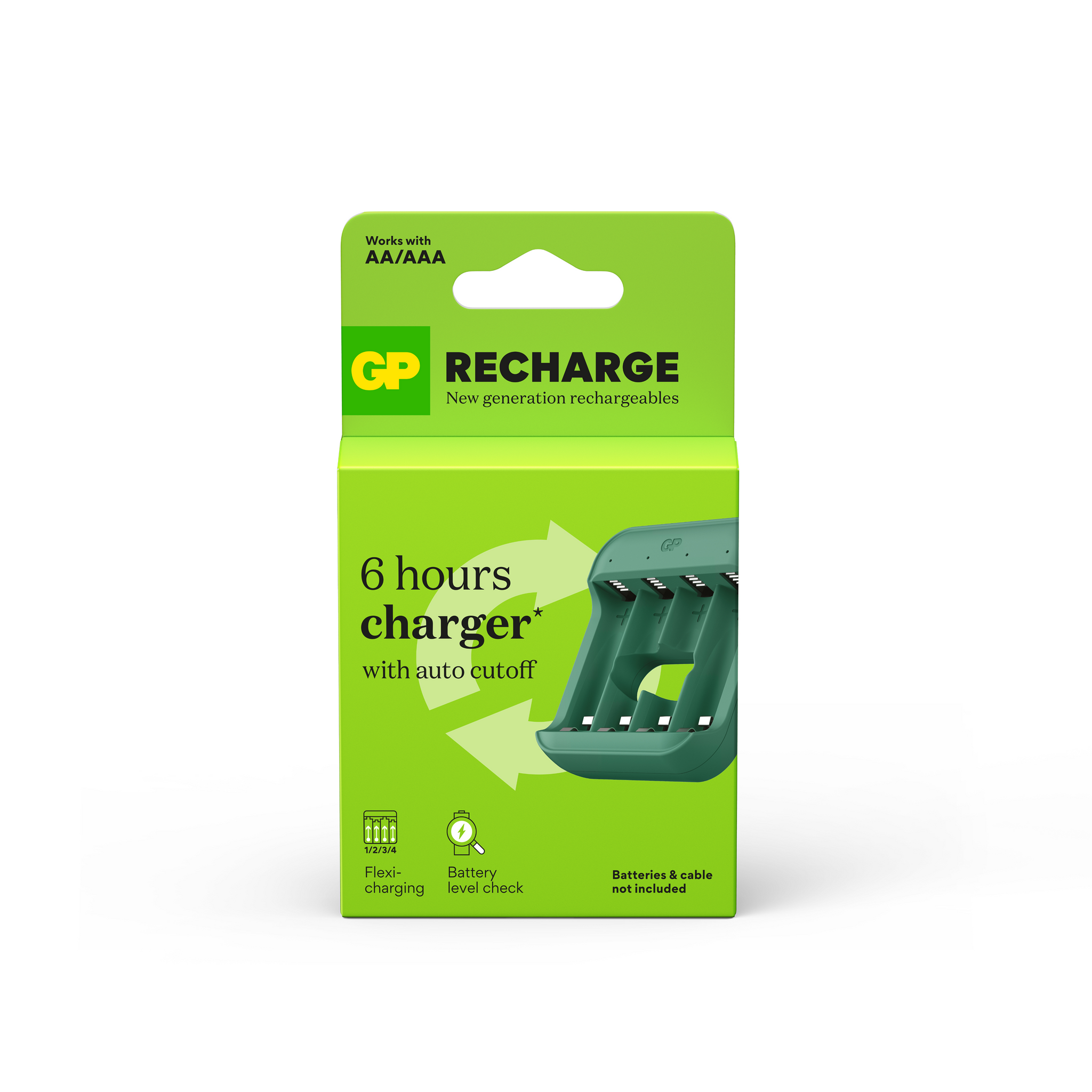 GP Recharge 4-slot B423 NiMH Battery Charger